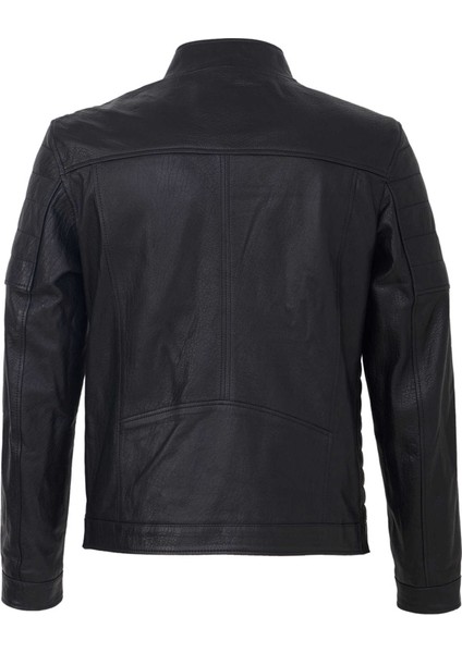 Siyah Hakiki Deri Erkek Hakiki Deri Mont - E25KDM310602-Q4O fırsatları