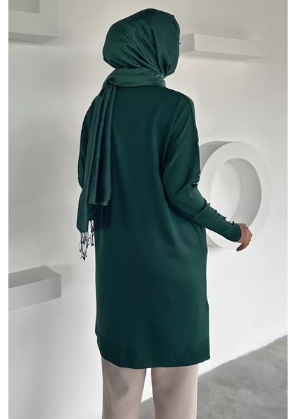 Ön Düğmeli Desenli Tesettür Triko Hırka (M-L-Xl Uyumludur) P-00018881 modelleri