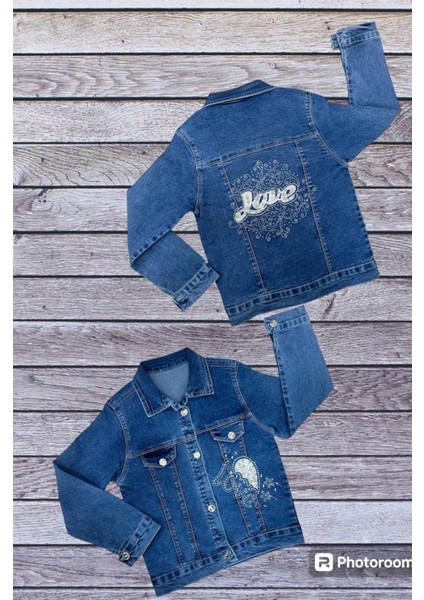 Kız Çocuk Taş Askılı Kot Ceket 8/12 Yaş fiyatları