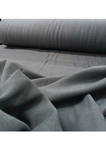 Kalın Dokulu Keten Tül Perde - Gri -Pileli Dikim 1x2,5 Pile - KTNU4123 fiyatları