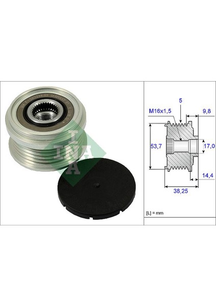 Mtxdpn Alternatör Kasnaği Astra J-Corsa D-Insignia A-Meriva B-Zafira C-Cruze 1.2-1.4 XER-NEL-NET-A14XEL 1204293-55580127-55579927-95520019