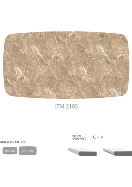 Cdf Masa Tablası 90X180 - DCLTM2103
