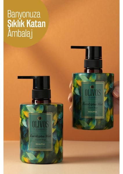 Okaliptus Kokulu Sıvı Sabun Sanat Koleksiyonu Tablo Gibi Şişeler Muhteşem Kokular Yoğun Nemlendirici modelleri