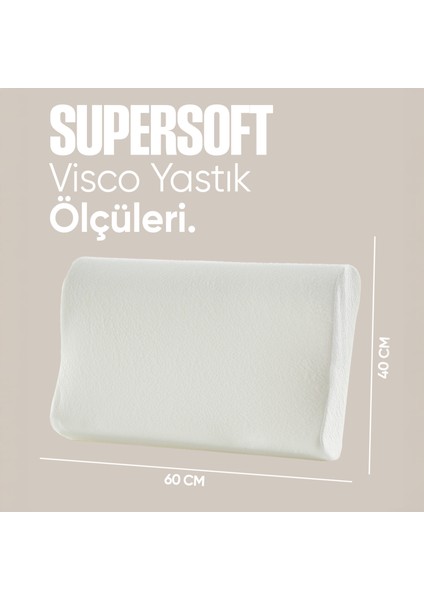 Ortopedik Visko Yastık - Boyun Düzleşmesi Için Tek Taraflı Visco Yastık [süper Soft]