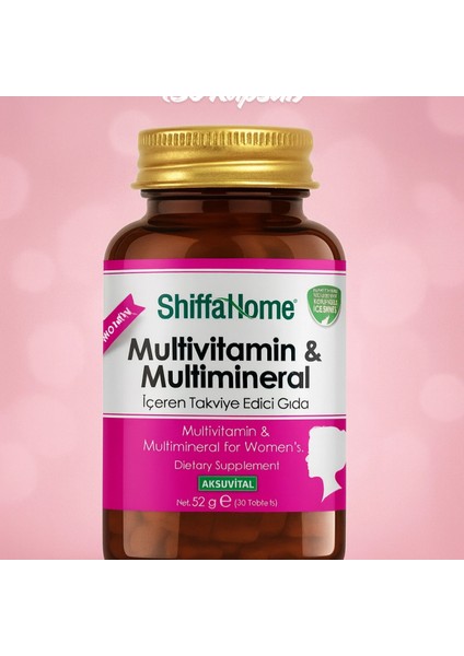 Multivitamin & Multimineral Kapsül (30 Kapsül) (Kadın)