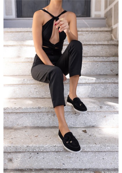 Furry Kadin Siyah Gercek Suet Ayakkabi fiyatları