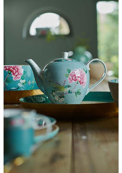 Blushing Birds Mavi Porselen Kupa 145 ml fiyatları