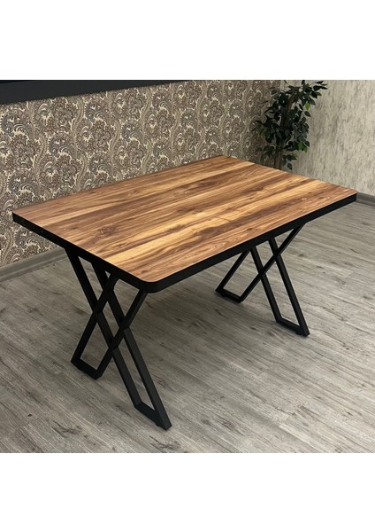 6 Kişilik Mutfak Masası Mutfak Masası ,w Ayak Mutfak Masası Ahşap Görünümlü Masa