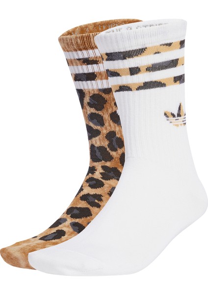 JV7855 Leo Crew S 2p Çok Renkli Unisex Çorap