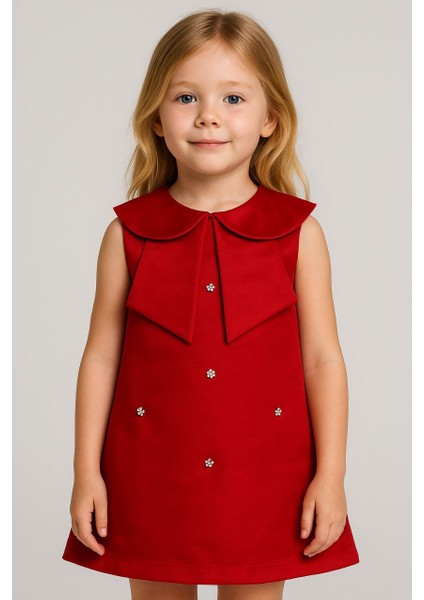 Inci Işlemeli Kız Çocuk Elbisesi – Zarif Yaka Tasarımı ile Özel Günler Için modelleri