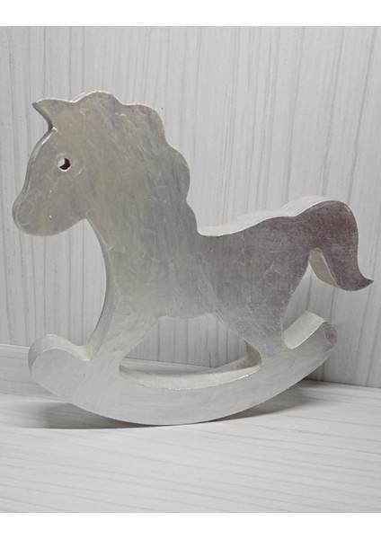 Doğum Günü Hediyesi Ev Hediyesi Ofis Dekor Hediyesi Ahşap Oyuncak Sallanan At