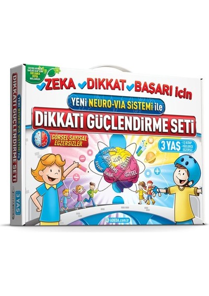 Dikkati Güçlendirme Seti Anasınıfı – 3 Yaş Neuro-Via