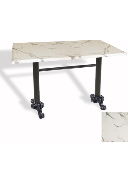 Çipa Döküm Ayak Masa 80X140 cm - (Werzalit, Wermodin ve Allzalit Tabla) - Afyon Mermer