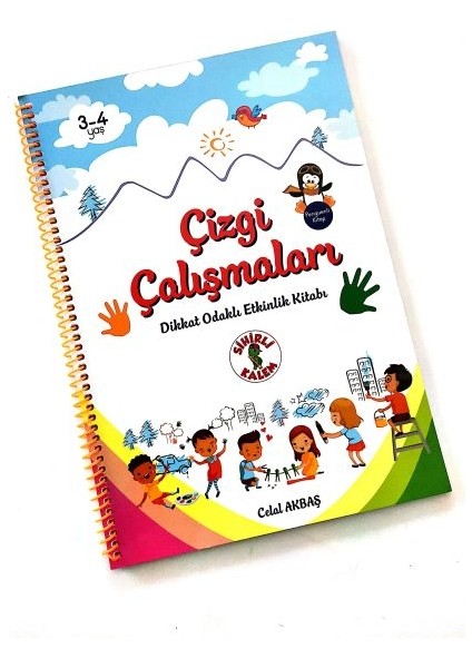 Çizgi Çalışmaları - Dikkat Odaklı Etkinlik Kitabı