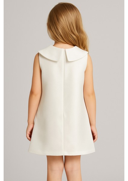 Inci Işlemeli Kız Çocuk Elbisesi – Zarif Yaka Tasarımı ile Özel Günler Için fırsatları