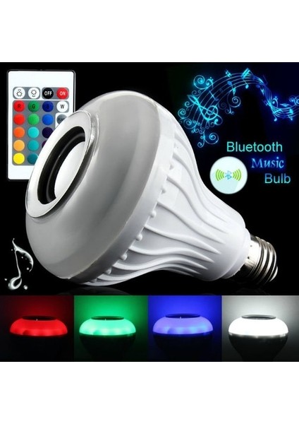 Kumandalı Bluetooth Disco Ampul Rgb