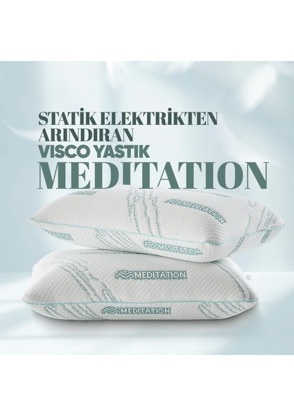 Dinlendirici Visko Yastık - Ortopedik Lüx Tombul Yastık - Anti Statik Kumaş Stres Azaltan Visco