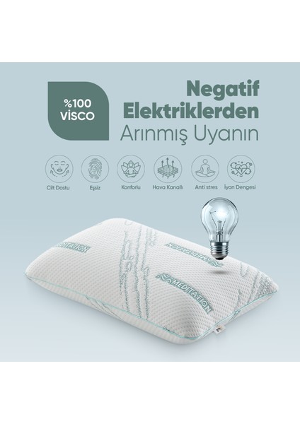 Dinlendirici Visko Yastık - Ortopedik Lüx Tombul Yastık - Anti Statik Kumaş Stres Azaltan Visco fiyatları