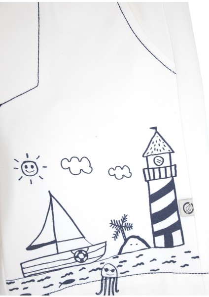 Organik Kanvas Beyaz Baharlık Erkek Çocuk Şort fırsatları