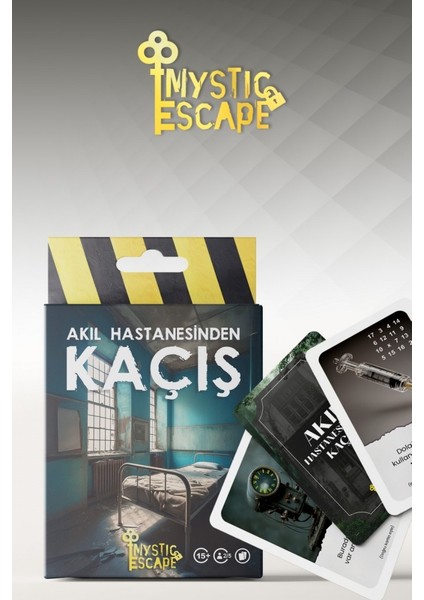 Kaçış Kart Oyunu Akıl Hastanesinden Kaçış Strateji ve Dikkat Oyunu 39 Kart