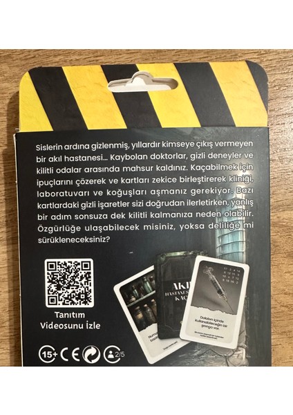 Kaçış Kart Oyunu Akıl Hastanesinden Kaçış Strateji ve Dikkat Oyunu 39 Kart indirimleri