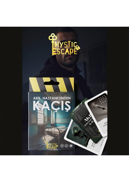 Kaçış Kart Oyunu Akıl Hastanesinden Kaçış Strateji ve Dikkat Oyunu 39 Kart