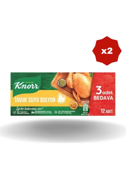 Tavuk Bulyon 6 Lt 12'li - (2 Adet)