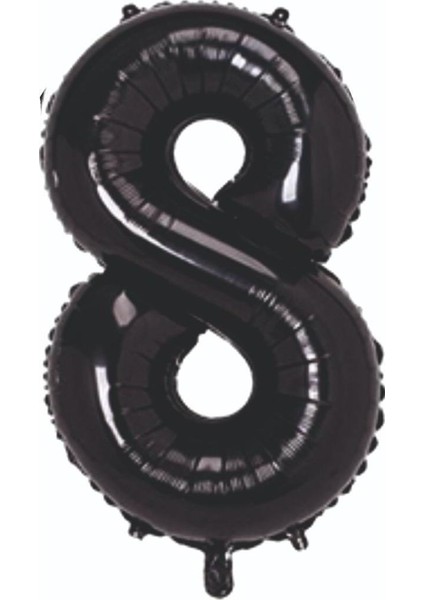Rakam Grabo Siyah Folyo Balon 34"