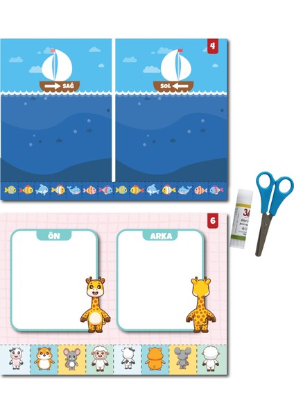 Kes-Yapıştır-Oyna Makaslı Eğitici Aktivite Seti-Kavramlar fiyatları