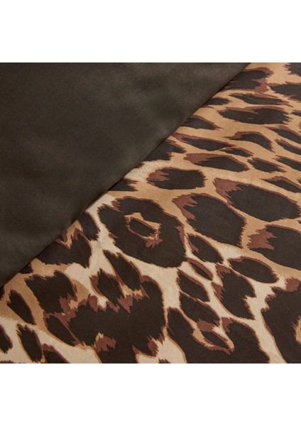 Leovina %100 Pamuk Çift Kişilik Saten Nevresim Takımı Kahverengi modelleri