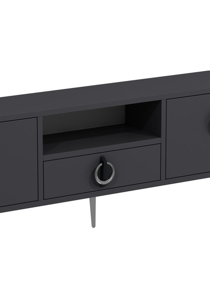 1317DROPCT-32 Tv Sehpası Antrasit-Gümüş fırsatları