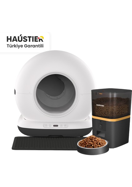 CB002-S QQ005-S Akıllı Otomatik KAMERALI Kedi Tuvaleti KAMERALI Akıllı Mama Kabı Haustier Türkiye Garantili fiyatları
