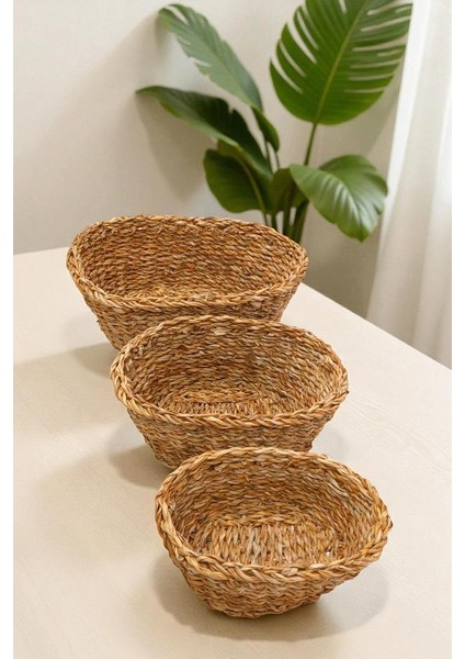 3’lü Naturel Organizer Sepet - PNL-PH07 S/3 fırsatları