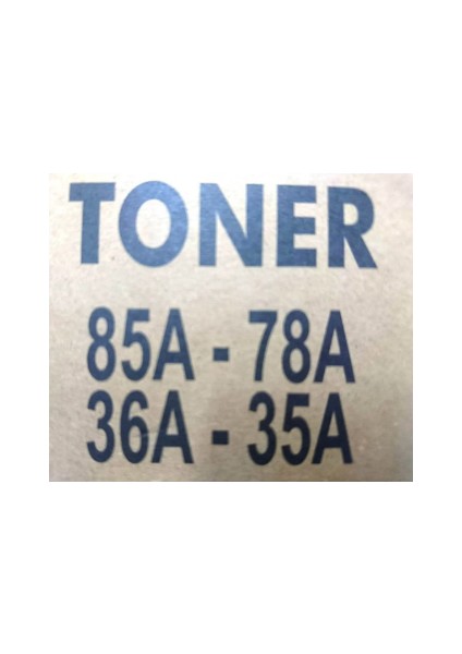 285A (85A), 78A (78A)-435A (36A), 435A (35A) Üniversal Muadil Toner modelleri