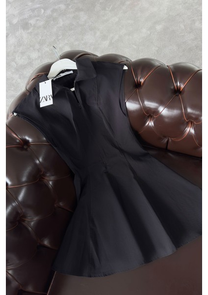 Sıfır Kol Marka Mini Elbise- Siyah