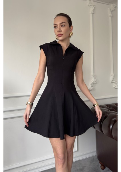Sıfır Kol Marka Mini Elbise- Siyah