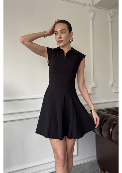 Sıfır Kol Marka Mini Elbise- Siyah