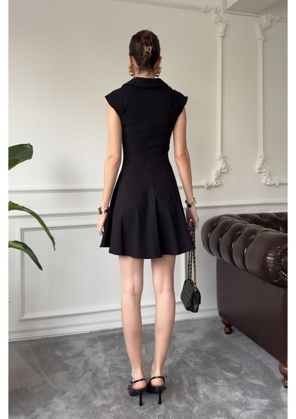 Sıfır Kol Marka Mini Elbise- Siyah