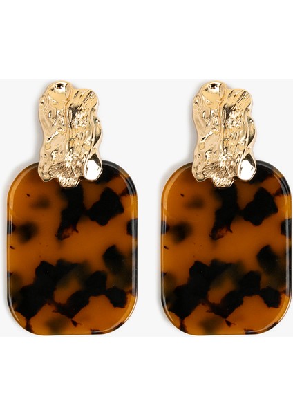 Büyük Boy Sallantılı Soyut Küpe