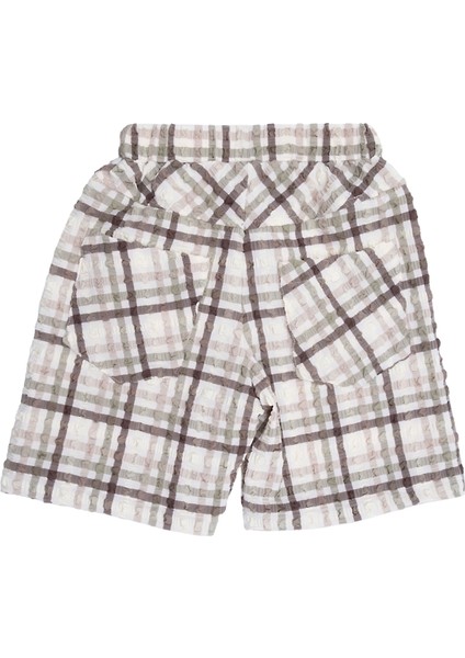 Recycle Özel Dokuma Kahverengi Yazlık Erkek Çocuk Şort indirimleri