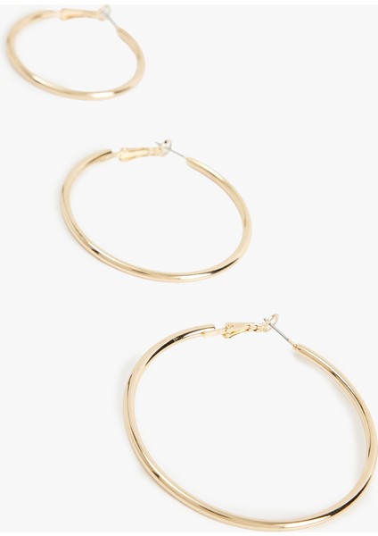 3'lü Çelik Halka Küpe Seti fiyatları