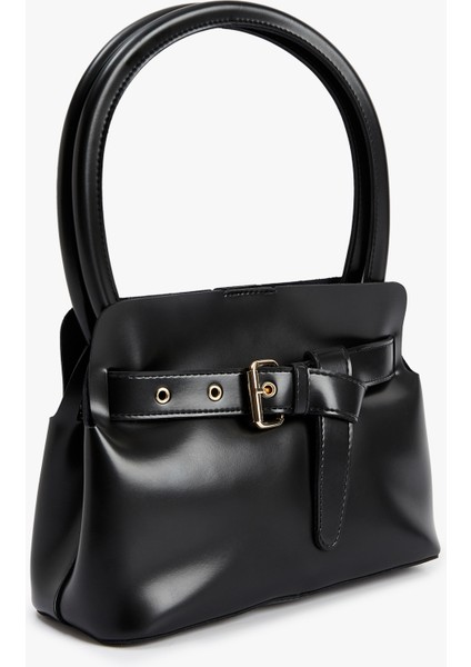 Metalik Aksesuarlı Toka Detaylı Saplı Suni Deri Çanta fiyatları