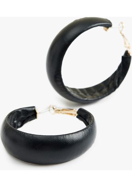 Suni Deri Halka Küpe modelleri