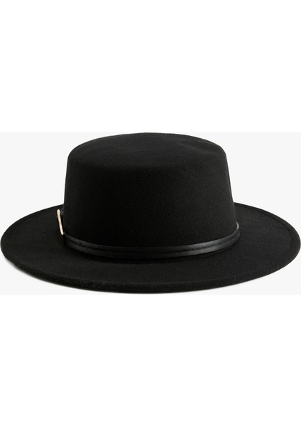 Bant Detaylı Fötr Şapka