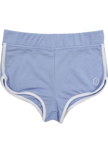 Organik Spor Kesim Mavi Yazlık Kız Çocuk Şort fiyatları