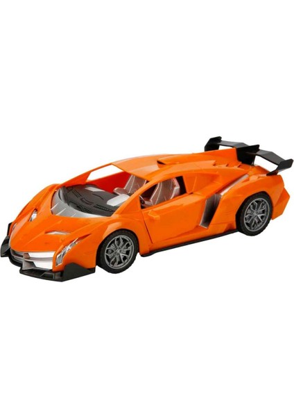 1:18 Ölçek USB Şarjlı Işıklı Fonksiyonel Turuncu Lambo Oyuncak Araç fırsatları