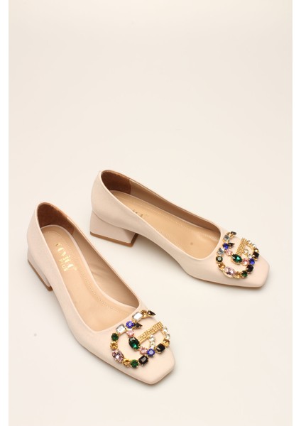 Idil Bej Saten Taşlı Kadın Topuklu fiyatları