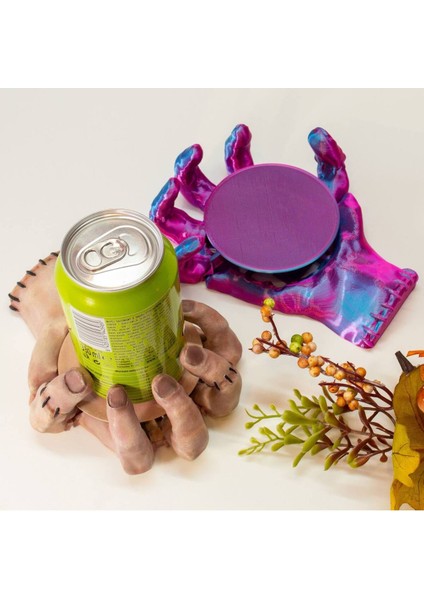 Korku Eli Içecek Tutucu - 3D Yazıcı Pla Malzeme