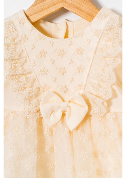 Kız Bebek Mevlütlük Elbise Dantelli Bandanalı fiyatları