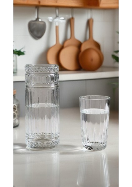 Sürahi-6 Parça Çizgili Uzun Burdağı fiyatları